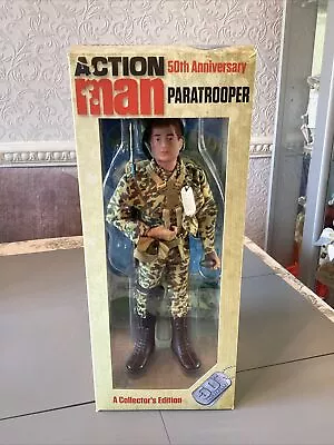 Action Man 50th Anniversary Paratrooper In Box • £40