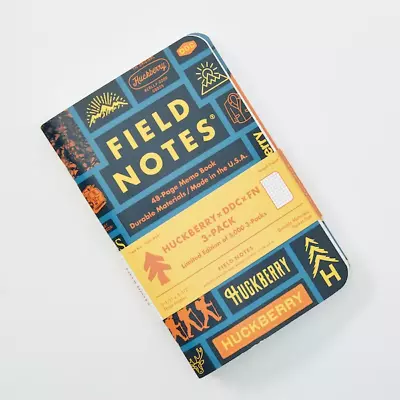 Huckberry Field Notes 3-Pack Sealed Pocket Notebooks By Draplin Design • $20