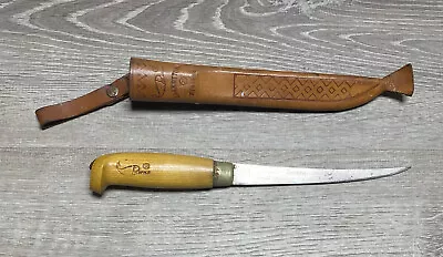 J Marttiini Filet Fishing Knife 6  Blade Overall 11  Vintage Made In Finland • $13.49