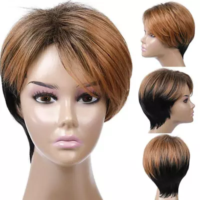 Short Straight Wavy Curly Synthetic Wigs Pixie Cut Short Hair Wigs For Women  • $17.85