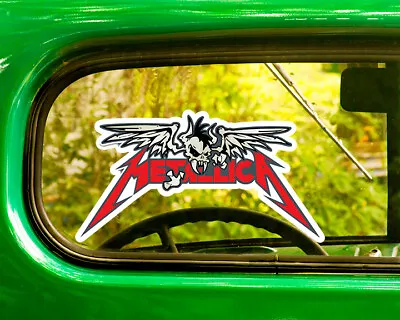 2 METALLICA BAND DECALs Sticker Bogo For Car Window Bumper Laptop Rv • £5.74