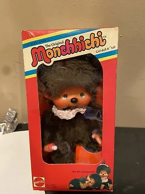 Monchhichi Monkey Mattel 8  Girl Doll 1974 Sekiguchi Rare Vintage 1980 • $99.95