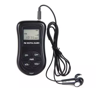 Mini Stereo Walking Portable Receiver FM Digital Radio Pocket LCD 3.5mm Earphone • $10.38