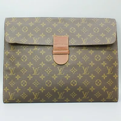 LOUIS VUITTON Poche Ministre Vintage Document Case Briefcase M53445 Monogram • $220