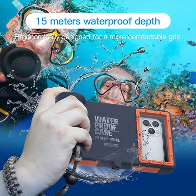 $53.36 • Buy Waterproof Diving Case 49ft Underwater Camera Cover For Apple IPhone Universal