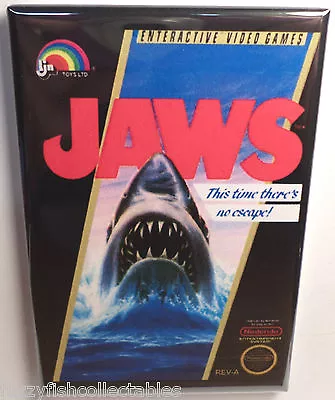 Jaws MAGNET 2 X3  Fridge Locker Nintendo NES Vintage Game Box  • $6.95