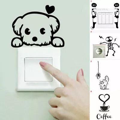 Removable Funny Cat Switch Sticker Art Decal Wall Poster Vinyl Home Decor • $0.95