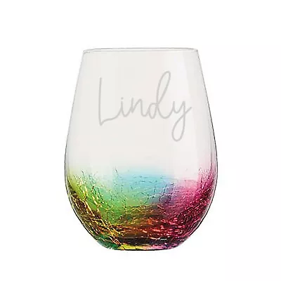  Personalised Rainbow Coloured Cocktail Tumbler • £19.95