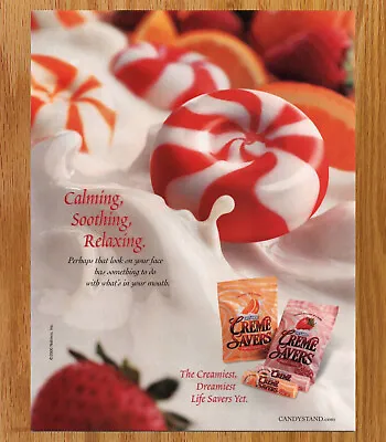 Life Savers Creme Savers Hard Candy - Vintage Print Ad Ephemera 2001 • $12.99