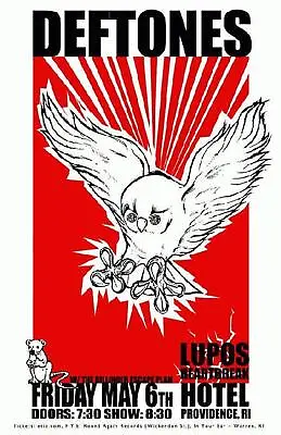 Deftones Providence 2011 Original Concert Poster Lupo • $15