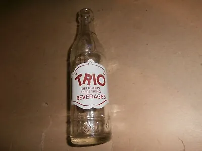 Vintage Soda Bottle TRIO Beverage Co Wheeling W Va • $15.99