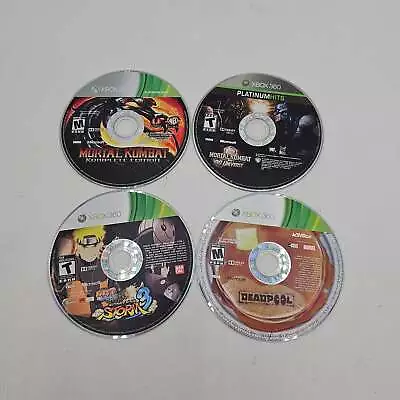 Microsoft Mortal Kombat Naruto Deadpool Xbox 360 Fighting Games Lot Disc • $19.99