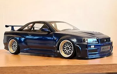 Tamiya 51246 Nissan Skyline GT-R (R34) Bodyset Only Custom Metallic Blue 1 Off • £80