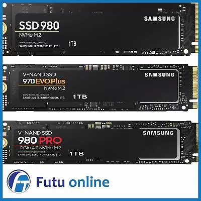 $100 • Buy Samsung SSD M.2 1TB 500GB 250GB 2TB 980 970 EVO PLUS PCIe NVMe Solid State Drive