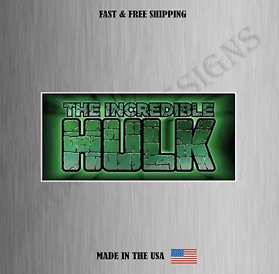 The Incredible Hulk Marvel Comics Vinyl Sticker Decal Car Truck Garage Window • $4.19