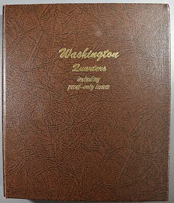 1932-1998 25C WASHINGTON QUARTERS Incl PROOF Dansco Album 8140 NO COINS A1889 • $0.99