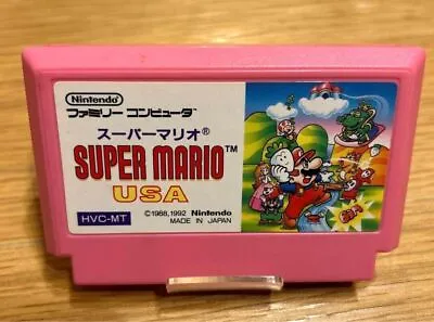 Super Mario USA Nintendo Famicom NES 1992 HVC-MT Japanese Version Retro Game • $16.95