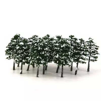 20x HO OO Model Snow Trees 3.5  Winter Train Road Layout Landscape Landscape • £7.73