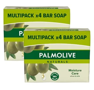 New Palmolive Naturals Moisture Care Olive & Milk Soap 90g - 8 Pack / Bars • £12.99