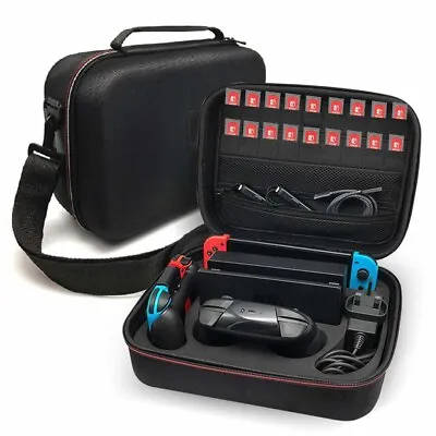 For Nintendo Switch Carrying Bag Travel Deluxe System Storage Protable Hard Case • $45.49