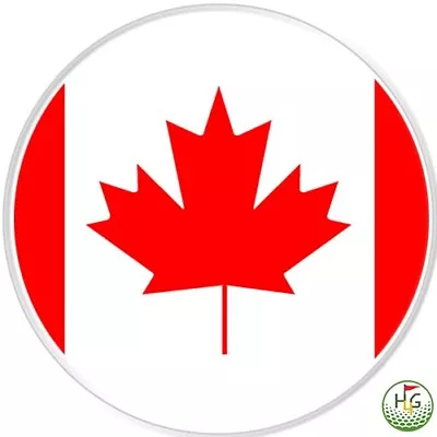 Canada Flag Golf Ball Marker Coin 1in  (25mm) Steel • $7.99