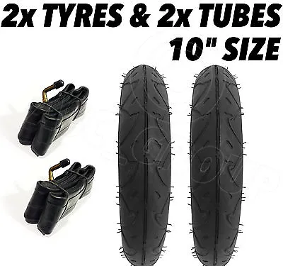 2 X Pram Tyres & 2 X Tubes 10  X 2 Quinny Buzz Speedi Huack Roadster 10  • £27.49