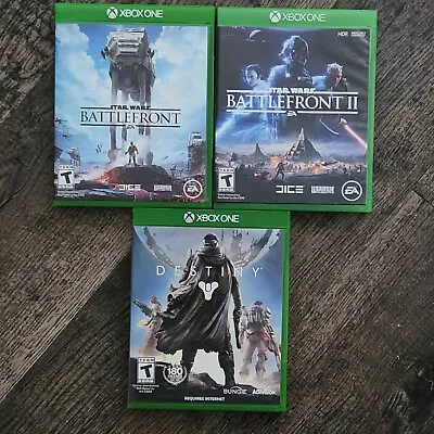 $19.99 • Buy Star Wars Battlefront 1 & 2 Destiny Xbox One Xbox 360 FPS BUNDLE