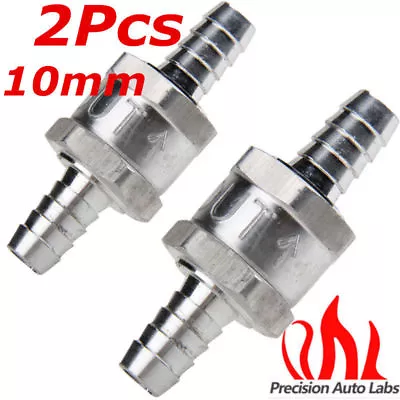 2Pcs 10mm 3/8  Inline Check Valve Fuel Diesel Liquid Oil Air One Way Non Return • $9.99