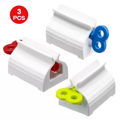 3x Toothpaste Squeezer Bathroom Tube Easy Stand Dispenser Rolling Holder Seat AU • $8.59