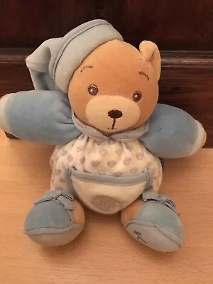 Kaloo Teddy Bear Blue 7” Soft Toy Plush Comforter Vintage 1998 • £10.99