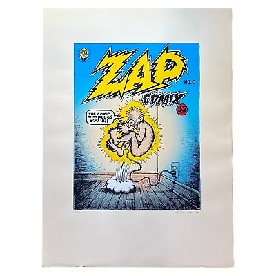 Signed Robert Crumb ZAP COMIX #0 Wildwood Serigraph Print COA That Plugs You In • $1750