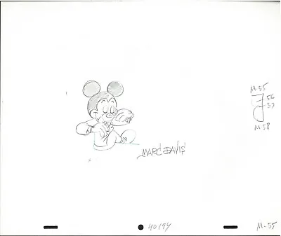 Mickey Mouse Chevy Lumina Original Production Draw Disney Signed Marc Davis M-55 • $145