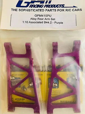 GPM Racing Associated Aluminum Rear Arms PURPLE B44 B44.1 B44.2 B44.3 • $23.89