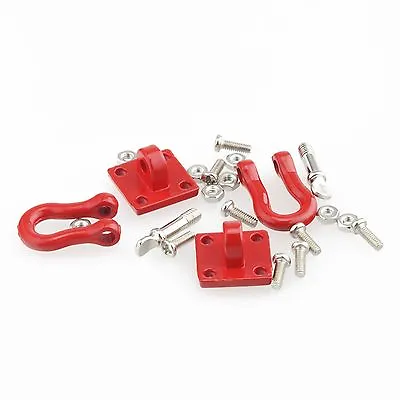 1/10 Scale Metal Shackles Winch Hooks / Mount 1Pair  For 1/10 RC Crawler SCX10 • $4.59