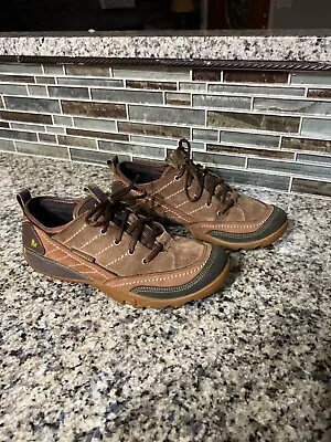 Merrell Hiking Shoes Womens Sz 8 Mimosa Lace Cocoa Brown Leather Lace Up J68164 • $22