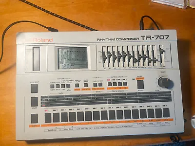 Roland TR-707 Drum Machine With M-64C Memory Cartridge • $800