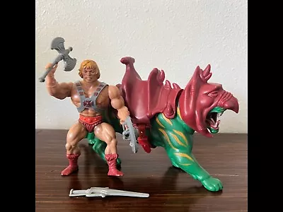 HUGE HE-MAN Lot- Masters Of  The Universe Late 80's Mattel Toys! • $600