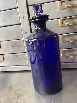£16.01 • Buy Antique  Blue Apothecary Bottle