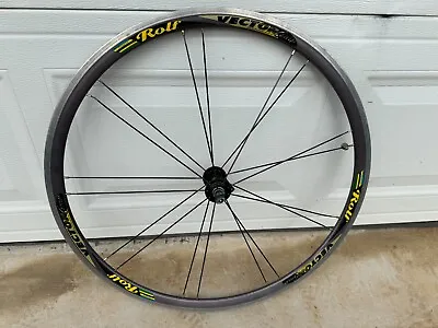 Rolf Vector Comp-Bladed Spoke Black Anodized 700C Front Wheel • $50