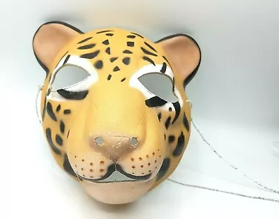 Vintage Leopard Mardi~Gras Party Collectible Face Mask • $10.84