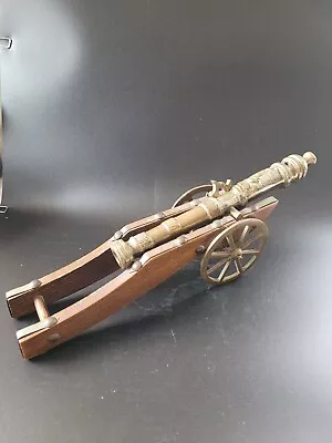 Vintage Decor Miniature Brass Cannon Made In Holland • $45