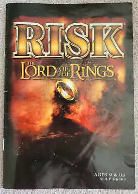 Risk: Lord Of The Rings Edition Instruction Manual (v. Nice) • $10