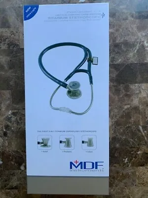 MDF ProCardial C3 Critical Cardiac Care Edition Titanium Stethoscope Black  • $149