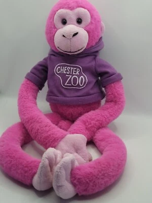 £6.99 • Buy CHESTER ZOO PINK HANGING MONKEY By KEEL TOYS 20 PLUSH SOFT TOY TEDDY PRE LOVED
