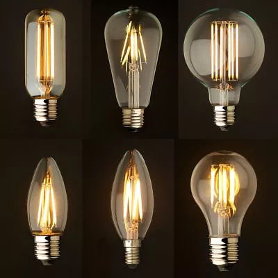 £4.99 • Buy Bulb LED Vintage Lamps Industrial Filament Light  Bulbs Squirrel Cage Edison A+