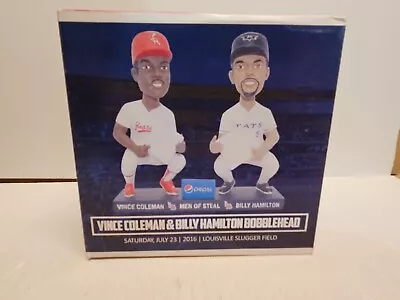 Vince Coleman &Billy Hamilton Louisville Bats Bobblehead Pre-owned • $5.55