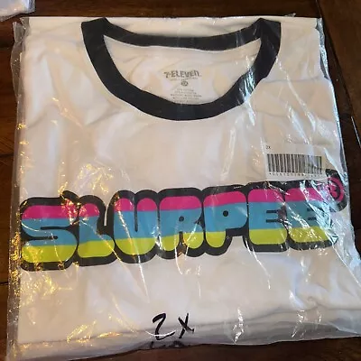 Slurpee Bright Neon Logo Retro T-Shirt 2023 Edition 7-11 7-ELEVEN 2X Large • $14.50