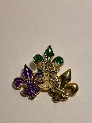 Iris 2008 Enamel Pin Pendant New Orleans Mardi Gras Krewe Favor Mgs1378								 • $89.99