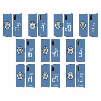 Man City Fc 2021/22 Players Home Kit Group 1 Leather Book Case For Samsung 2 • £17.95