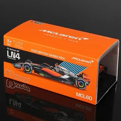 2023 F1 Lando Norris 4 McLaren Mercedes MCL60 Diecast Car Model & Driver 1:43 • $46.89